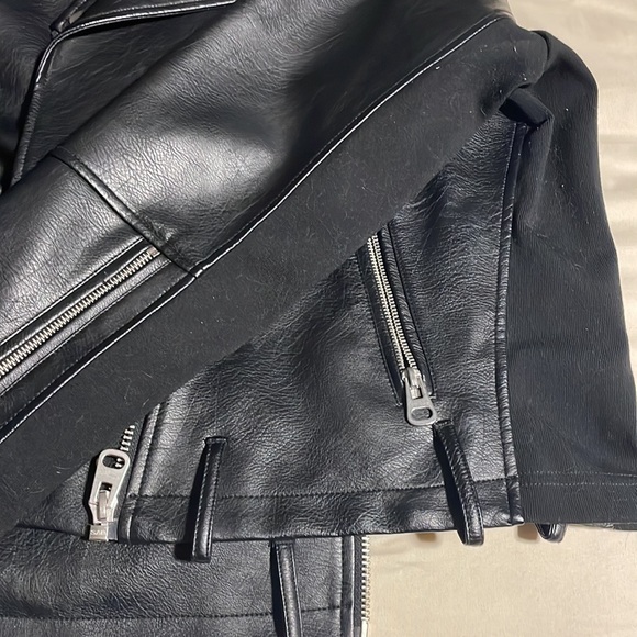 A- MTL 1980 2XL Faux Leather Jacket Black - Picture 8 of 8